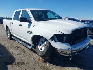 2018 Ram 1500 Tradesman with VIN 1C6RR7KM5JS262518, listed as a IAAI auction lot 41557220 with 145,989 mi miles and . Bid and sale history available at DreamBid. Image 1.