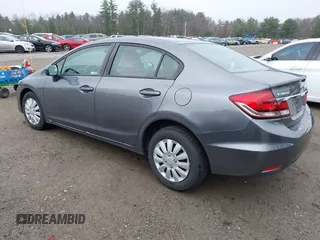 2014 Honda Civic Sedan LX with VIN 2HGFB2F53EH541941, listed as a IAAI auction lot 42033294 with 104,006 mi miles. Bid and sale history available at carsss.com. Image 3.