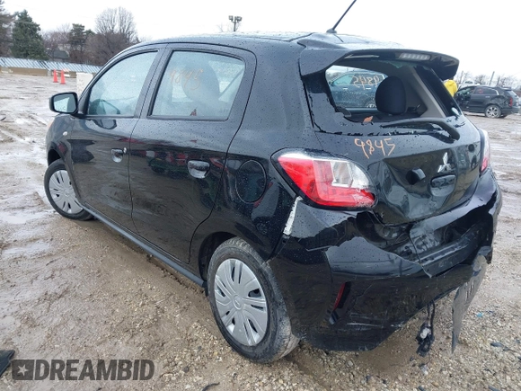 2024 Mitsubishi Mirage ES z VIN ML32AUHJ0RH001077, wystawiony jako IAAI lot #41719845 z przebiegiem 14 666 mil mil oraz . Historia ofert i sprzedaży dostępna na DreamBid. Obrazek 3.