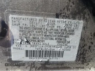 2017 Nissan Note SV with VIN 3N1CE2CPXHL362101, listed as a Copart auction lot 50027275 with 118,899 mi miles and Salvage Title. Bid and sale history available at DreamBid. Image 13.