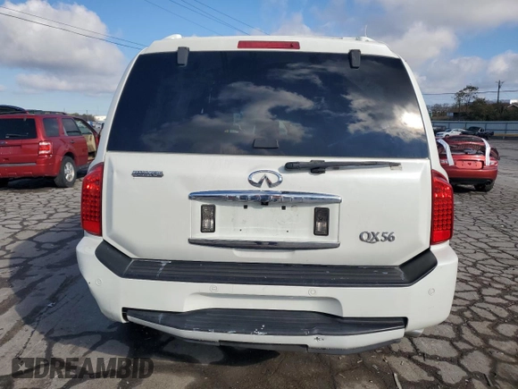 2007 Infiniti QX56 with VIN 5N3AA08A57N806639, listed as a Copart auction lot 80246444 with 210,515 mi miles and Clean Title. Bid and sale history available at carsss.com. Image 6.