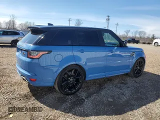 2022 Land Rover Range Rover Sport SVR with VIN SALWZ2RE6NA241274, listed as a Copart auction lot 51128365 with 37,783 mi miles and Clean Title. Bid and sale history available at DreamBid. Image 3.