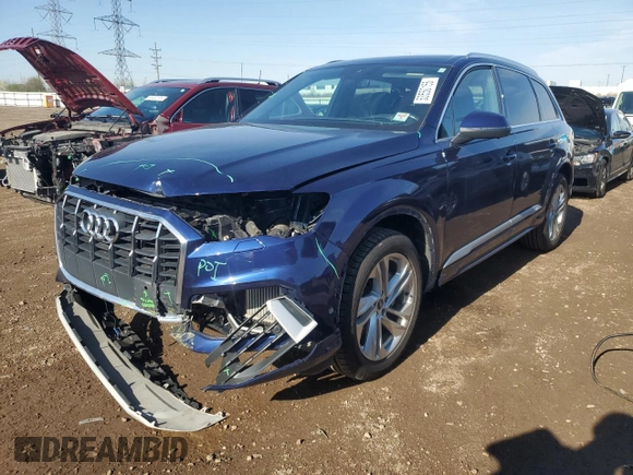 2021 Audi Q7 Premium Plus с VIN WA1LXAF76MD040708, выставлен на аукционе Copart как лот 53550155 с пробегом 53 207 миль миль и Списание • Salvage title. История ставок и продаж доступна на DreamBid. Изображение 1.