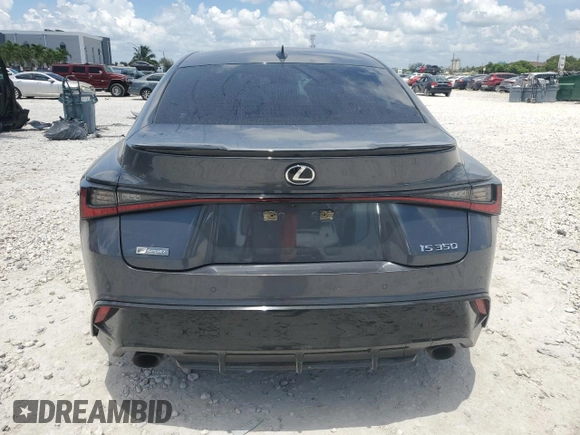 2021 Lexus IS 350 F Sport with VIN JTHGZ1B25M5038646, listed as a Copart auction lot 60291505 with 106,116 mi miles and Non repairable. Bid and sale history available at DreamBid. Image 6.