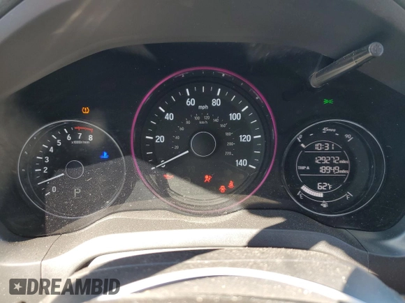 2016 Honda HR-V EX-L w/Navi with VIN 3CZRU6H74GM761423, listed as a Copart auction lot 48265645 with 129,272 mi miles and Salvage Title. Bid and sale history available at carsss.com. Image 9.