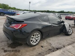 2014 Hyundai Genesis Coupe Premium with VIN KMHHT6KD4EU115015, listed as a Copart auction lot 54055895 with 199,541 mi miles and Salvage title. Bid and sale history available at DreamBid. Image 3.