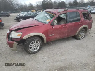 2008 Ford Explorer Eddie Bauer with VIN 1FMEU64E38UA77187, listed as a Copart auction lot 43231875 with Not Provided miles and Salvage Title. Bid and sale history available at carsss.com. Image 1.
