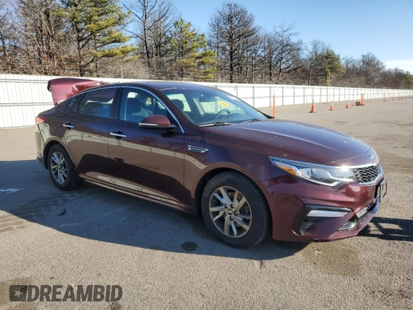 2019 Kia Optima LX with VIN 5XXGT4L38KG317979, listed as a Copart auction lot 48160105 with 160,797 mi miles and Salvage Title. Bid and sale history available at carsss.com. Image 4.
