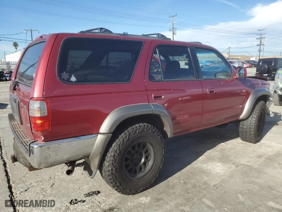 2000 Toyota 4Runner SR5 with VIN JT3HN86R7Y0311434, listed as a Copart auction lot 45641955 with 265,958 mi miles and Salvage Title. Bid and sale history available at carsss.com. Image 3.