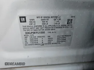 2015 Chevrolet Trax LS with VIN 3GNCJPSB7FL212690, listed as a Copart auction lot 54598765 with 103,676 mi miles and Salvage Title. Bid and sale history available at DreamBid. Image 13.