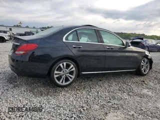 2018 Mercedes-Benz C 300 with VIN 55SWF4JB6JU251221, listed as a Copart auction lot 53234015 with 47,257 mi miles and Salvage title. Bid and sale history available at DreamBid. Image 3.