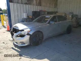 2014 Infiniti Q50 Premium with VIN JN1BV7AR4EM693366, listed as a Copart auction lot 60152635 with 133,753 mi miles and Salvage title. Bid and sale history available at DreamBid. Image 1.