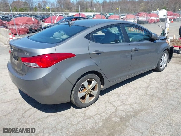 2013 Hyundai Elantra GLS PZEV with VIN 5NPDH4AE2DH428236, listed as a IAAI auction lot 42049399 with 96,674 mi miles. Bid and sale history available at carsss.com. Image 4.