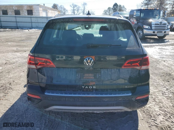 2023 Volkswagen Taos S with VIN 3VVFX7B22PM319812, listed as a Copart auction lot 47587725 with 17,421 mi miles and Salvage Title. Bid and sale history available at carsss.com. Image 6.