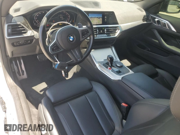 2022 BMW 4 Series 430i with VIN WBA53AP03NCJ59994, listed as a Copart auction lot 63267865 with 33,328 mi miles and Salvage title. Bid and sale history available at DreamBid. Image 8.