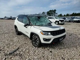2020 Jeep Compass Trailhawk with VIN 3C4NJDDB9LT202929, listed as a Copart auction lot 74689854 with 87,343 mi miles and Salvage Title. Bid and sale history available at carsss.com. Image 12.