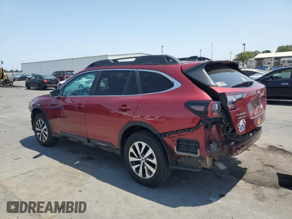 2021 Subaru Outback Premium with VIN 4S4BTAFC0M3194763, listed as a Copart auction lot 59713325 with 38,771 mi miles and Salvage title. Bid and sale history available at DreamBid. Image 2.