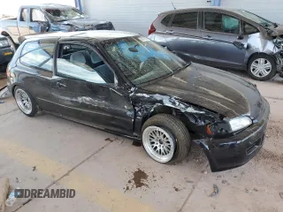1992 Honda Civic z VIN 2HGEH2347NH520077, wystawiony jako Copart lot #58972595 z przebiegiem 62 968 mil mil oraz Szkoda całkowita • Salvage title. Historia ofert i sprzedaży dostępna na DreamBid. Obrazek 4.