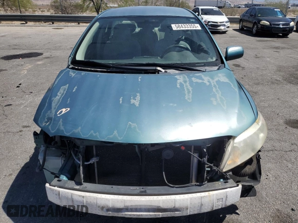 2010 Toyota Corolla with VIN JTDBU4EE3A9112961, listed as a Copart auction lot 58433355 with 115,032 mi miles and Salvage title. Bid and sale history available at DreamBid. Image 5.
