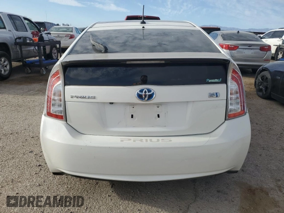 2015 Toyota Prius Four with VIN JTDKN3DU4F0408163, listed as a Copart auction lot 53390595 with 0 mi miles and Salvage Title. Bid and sale history available at carsss.com. Image 6.