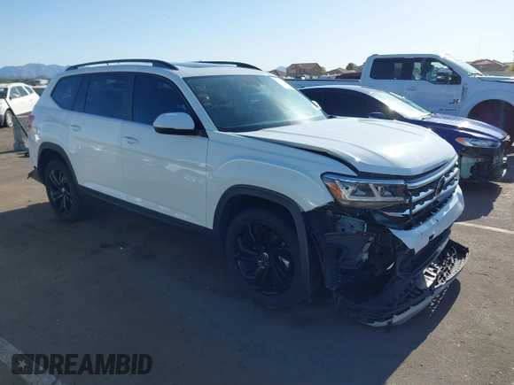 2023 Volkswagen Atlas SE с VIN 1V2JR2CA8PC548121, выставлен на аукционе IAAI как лот 42129010 с пробегом 42 621 миль миль и . История ставок и продаж доступна на DreamBid. Изображение 1.