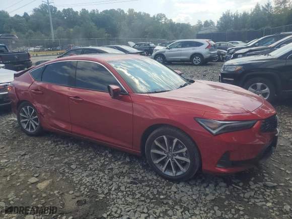 2024 Acura Integra with VIN 19UDE4H2XRA016943, listed as a Copart auction lot 68861034 with 7,963 mi miles and Salvage Title. Bid and sale history available at carsss.com. Image 4.