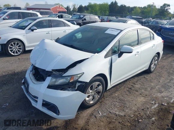 2014 Honda Civic Sedan LX with VIN 2HGFB2F5XEH500867, listed as a IAAI auction lot 42085437 with 92,687 mi miles. Bid and sale history available at carsss.com. Image 17.