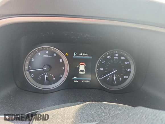 2021 Hyundai Tucson Ultimate with VIN KM8J33AL9MU343048, listed as a Copart auction lot 57421225 with 43,322 mi miles and Salvage title. Bid and sale history available at DreamBid. Image 9.