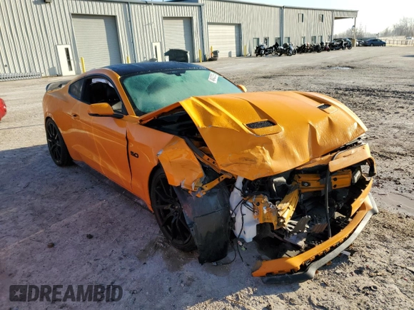 2018 Ford Mustang GT z VIN 1FA6P8CF9J5128915, wystawiony jako Copart lot #48433755 z przebiegiem 24 765 mil mil oraz Szkody całkowita. Historia ofert i sprzedaży dostępna na DreamBid. Obrazek 4.