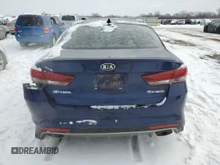 2016 Kia Optima SX Turbo with VIN 5XXGW4L2XGG041293, listed as a Copart auction lot 44734105 with 114,228 mi miles and Salvage Title. Bid and sale history available at carsss.com. Image 6.