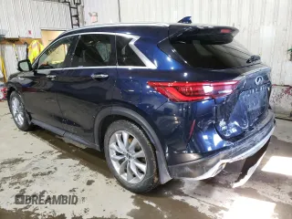 2019 Infiniti QX50 LUXE with VIN 3PCAJ5M35KF136812, listed as a Copart auction lot 43558033 with 57,577 mi miles. Bid and sale history available at carsss.com. Image 3.