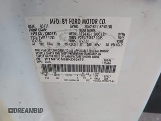 2011 Ford F-150 XL with VIN 1FTMF1CM8BKD62475, listed as a IAAI auction lot 41882476 with 149,095 mi miles. Bid and sale history available at carsss.com. Image 9.