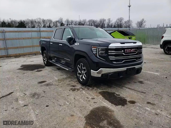 2024 GMC Sierra 1500 SLT with VIN 3GTUUDED0RG431553, listed as a Copart auction lot 43840495 with 6,077 mi miles and Salvage Title. Bid and sale history available at carsss.com. Image 10.