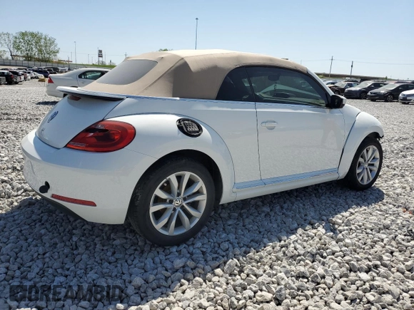 2015 Volkswagen Beetle with VIN 3VW5A7AT5FM818525, listed as a Copart auction lot 48745635 with Not Provided miles and Salvage Title. Bid and sale history available at DreamBid. Image 3.