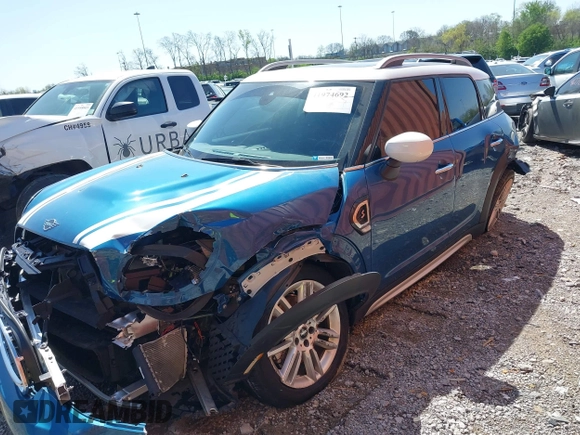 2024 MINI Countryman Cooper S with VIN WMZ53BR06R3S07175, listed as a IAAI auction lot 41974692 with 16,827 mi miles. Bid and sale history available at carsss.com. Image 2.