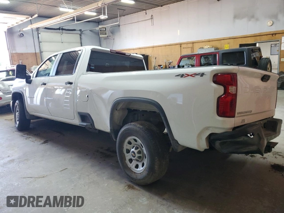 2024 Chevrolet Silverado 3500HD Work Truck with VIN 1GC4YSE78RF184240, listed as a Copart auction lot 71125204 with 20,056 mi miles and Non Repairable. Bid and sale history available at DreamBid. Image 2.