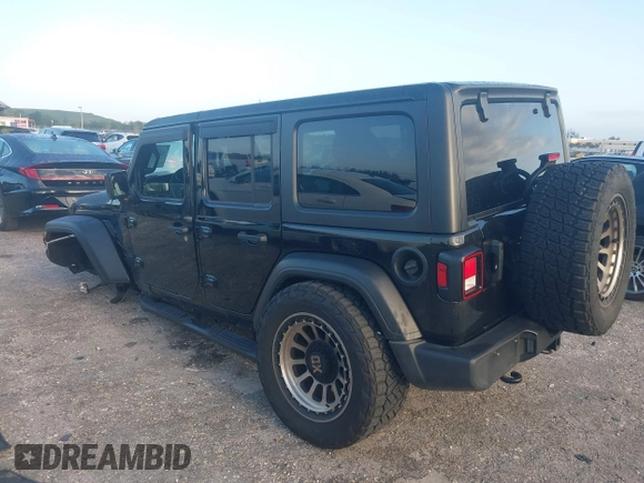 2021 Jeep Wrangler Unlimited Willys with VIN 1C4HJXDN0MW636466, listed as a IAAI auction lot 42005308 with 25,245 mi miles and . Bid and sale history available at DreamBid. Image 3.