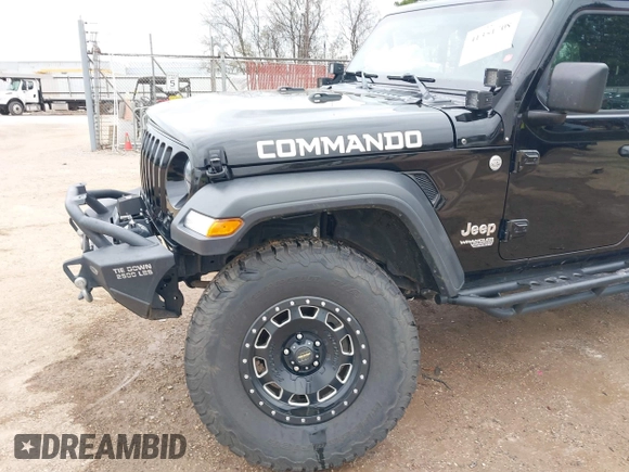 2018 Jeep Wrangler Unlimited Sport with VIN 1C4HJXDN6JW190027, listed as a IAAI auction lot 41351708 with 59,315 mi miles and . Bid and sale history available at DreamBid. Image 17.