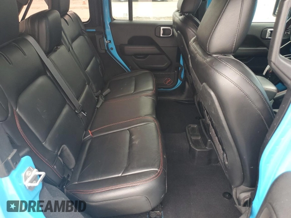 2021 Jeep Wrangler Unlimited Rubicon with VIN 1C4JJXFM4MW617635, listed as a Copart auction lot 58956205 with 52,995 mi miles and Salvage title. Bid and sale history available at DreamBid. Image 11.