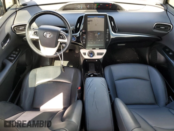 2018 Toyota Prius Plus with VIN JTDKARFP3J3093322, listed as a Copart auction lot 45608465 with 75,442 mi miles and Salvage Title. Bid and sale history available at DreamBid. Image 8.