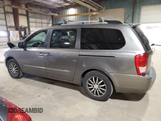 2011 Kia Sedona EX with VIN KNDMH4C79B6398495, listed as a Copart auction lot 47064174 with 169,328 mi miles and Salvage Title. Bid and sale history available at carsss.com. Image 2.