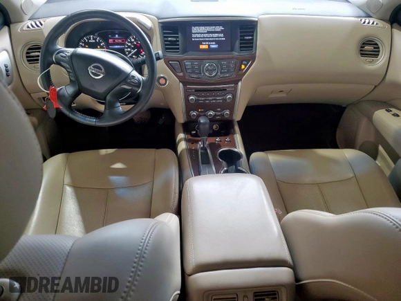 2017 Nissan Pathfinder Platinum с VIN 5N1DR2MN7HC632492, выставлен на аукционе Copart как лот 60249745 с пробегом 73 355 миль миль и Списание • Salvage title. История ставок и продаж доступна на DreamBid. Изображение 8.