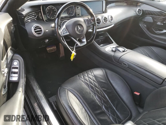 2017 Mercedes-Benz S 550 with VIN WDDXK8CB9HA025415, listed as a Copart auction lot 85521994 with 52,996 mi miles and Salvage Title. Bid and sale history available at DreamBid. Image 8.
