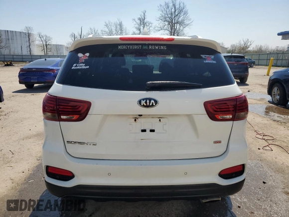 2019 Kia Sorento LX with VIN 5XYPGDA32KG439451, listed as a Copart auction lot 53784265 with 73,420 mi miles and Salvage Title. Bid and sale history available at carsss.com. Image 6.