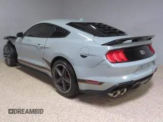 2023 Ford Mustang Mach 1 with VIN 1FA6P8R02P5502244, listed as a Copart auction lot 46698935 with 12,573 mi miles and Clean title. Bid and sale history available at DreamBid. Image 4.