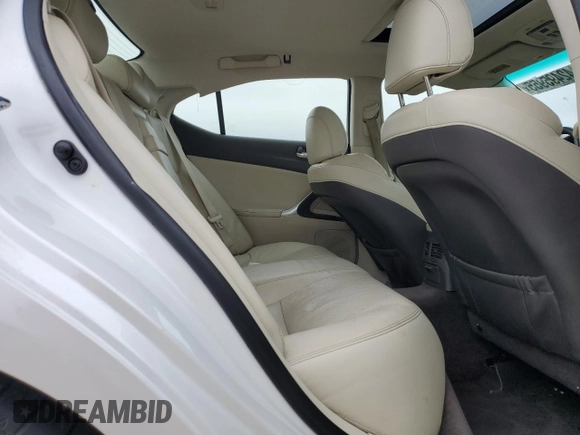 2012 Lexus IS 350 with VIN JTHBE5C26C5030856, listed as a Copart auction lot 42495955 with 129,950 mi miles and Salvage title. Bid and sale history available at DreamBid. Image 10.