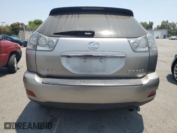 2005 Lexus RX 330 with VIN JTJGA31U050059147, listed as a Copart auction lot 64481685 with 185,305 mi miles and Salvage title. Bid and sale history available at DreamBid. Image 6.