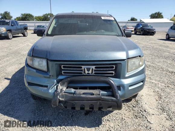 2007 Honda Ridgeline RT with VIN 2HJYK16297H547412, listed as a Copart auction lot 58026435 with 277,921 mi miles and Salvage title. Bid and sale history available at DreamBid. Image 5.