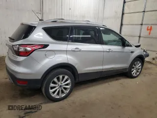 2017 Ford Escape Titanium with VIN 1FMCU0JD6HUE70200, listed as a Copart auction lot 49141595 with 92,159 mi miles and Salvage Title. Bid and sale history available at DreamBid. Image 3.