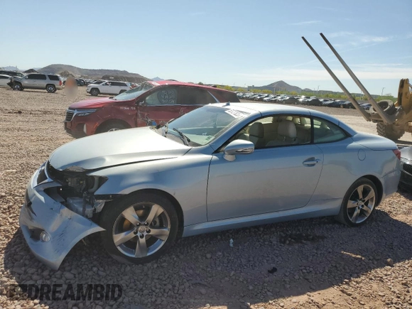 2010 Lexus IS 250 C with VIN JTHFF2C28A2513695, listed as a Copart auction lot 53727825 with 47,955 mi miles and Salvage title. Bid and sale history available at DreamBid. Image 1.